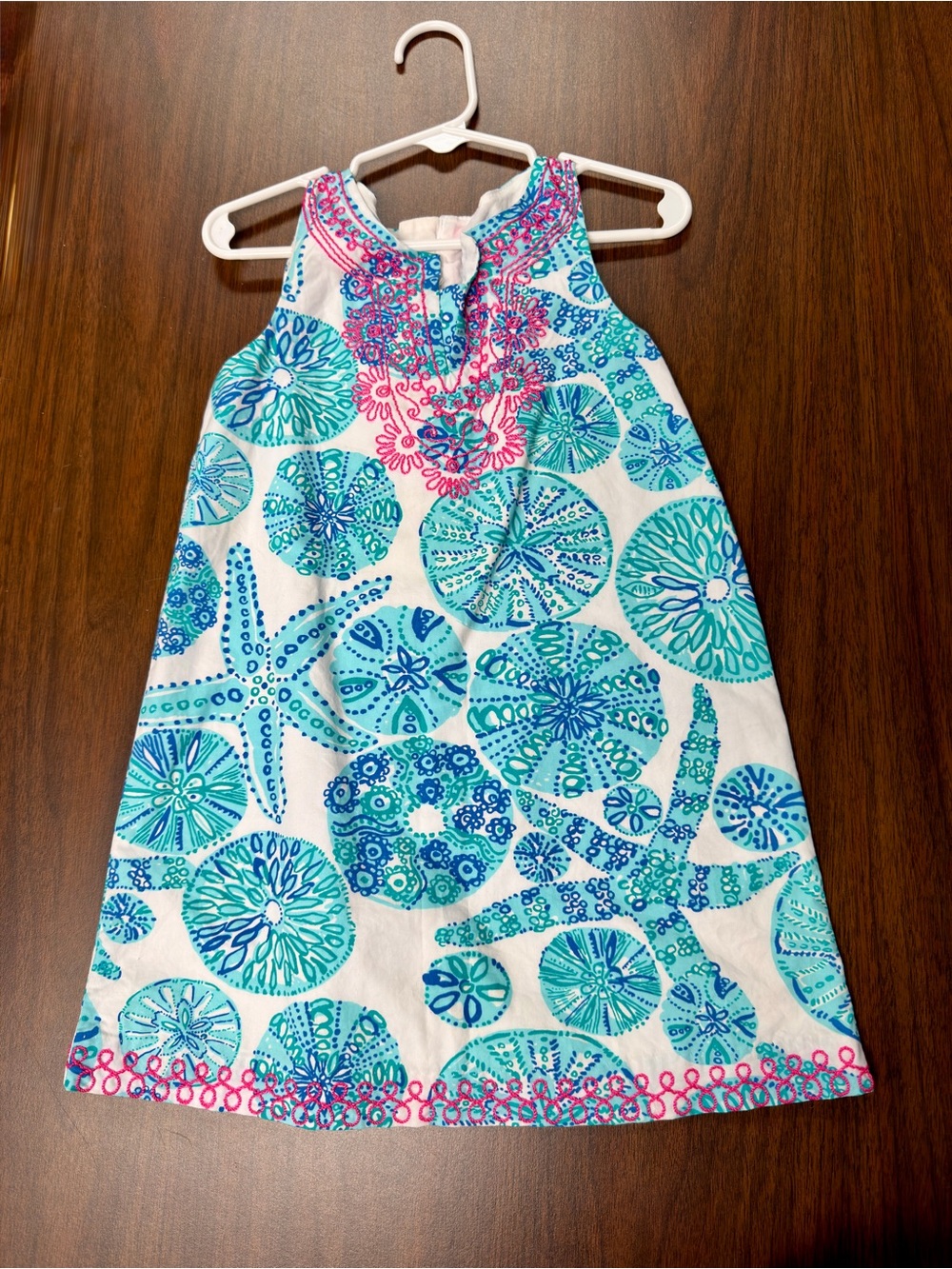 Lilly Pulitzer for Target Teal, Blue & Pink Seashell-Print Sleeveless Dress